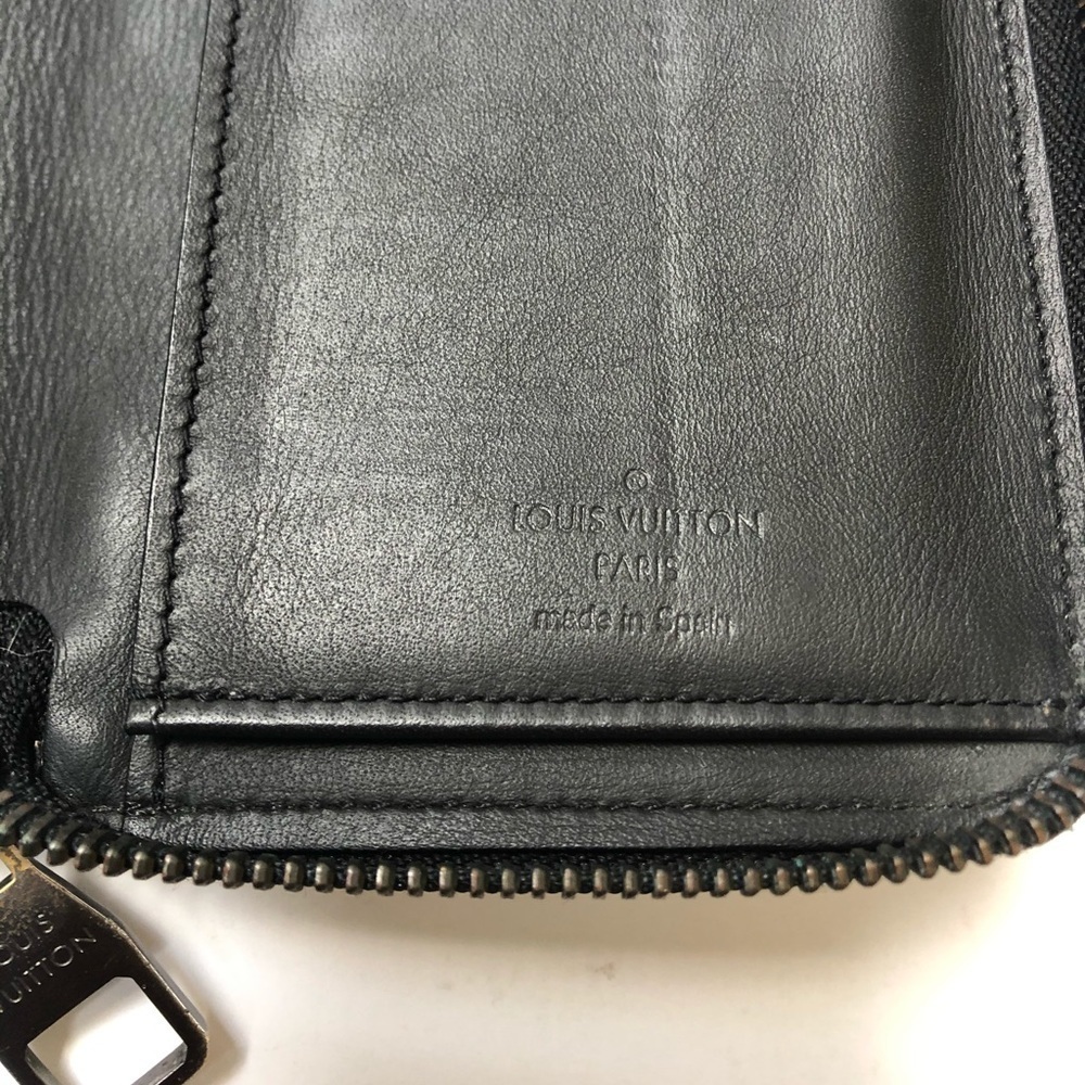 Authentic Louis Vuitton Damier Infini Vertical Leather Zippy Round Long Wallet - Picture 9 of 16